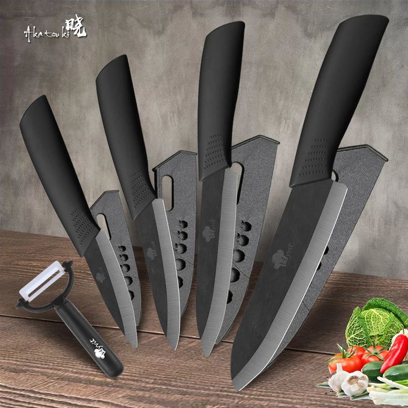 Ceramic Knives Kitchen knives Set 3 4 5 6 inch Chef knife Cook Set Chef Utility Slicer Vegetable Peeler White Zirconia Blade